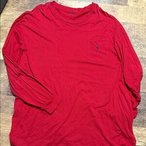 Polo Ralph Lauren Classic Red Long Sleeve Tee